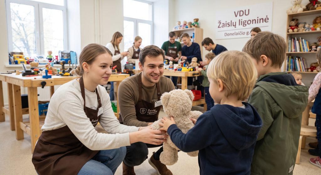 Kaune duris atveria unikalus projektas: VDU įkurta „Žaislų ligoninė“ taps įvairių specialybių jaunųjų specialistų praktikos erdve